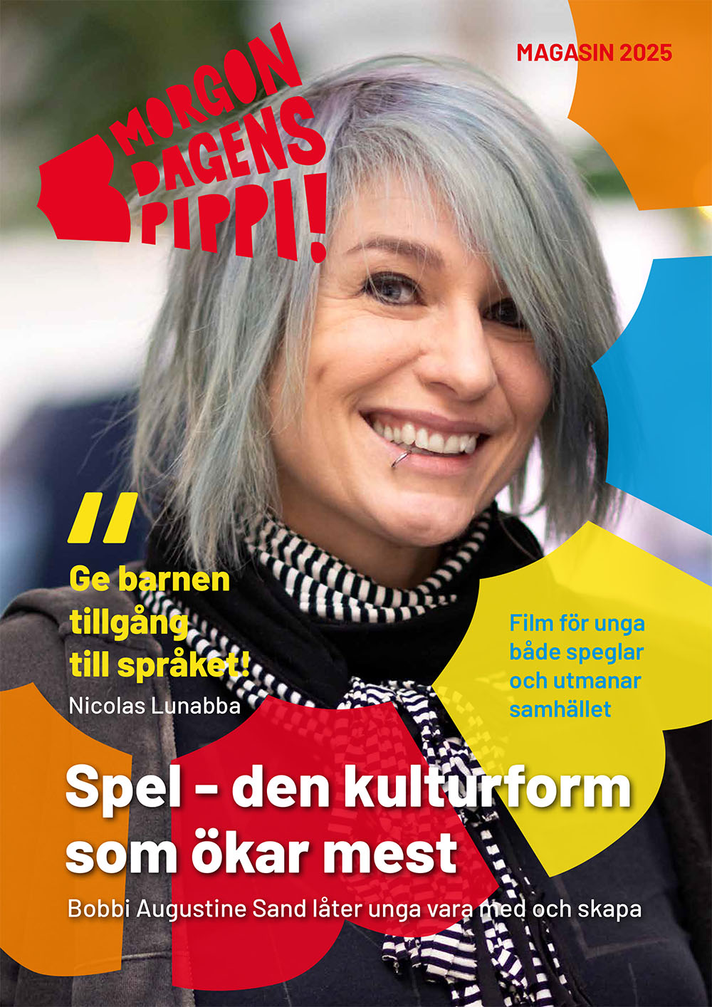 Framsida på magasinet med porträtt av Bobbi Augustine Sand