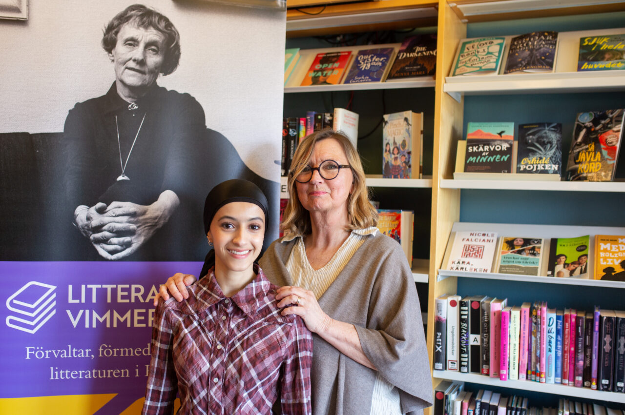 Amena Alsameai och Anna Mellergård