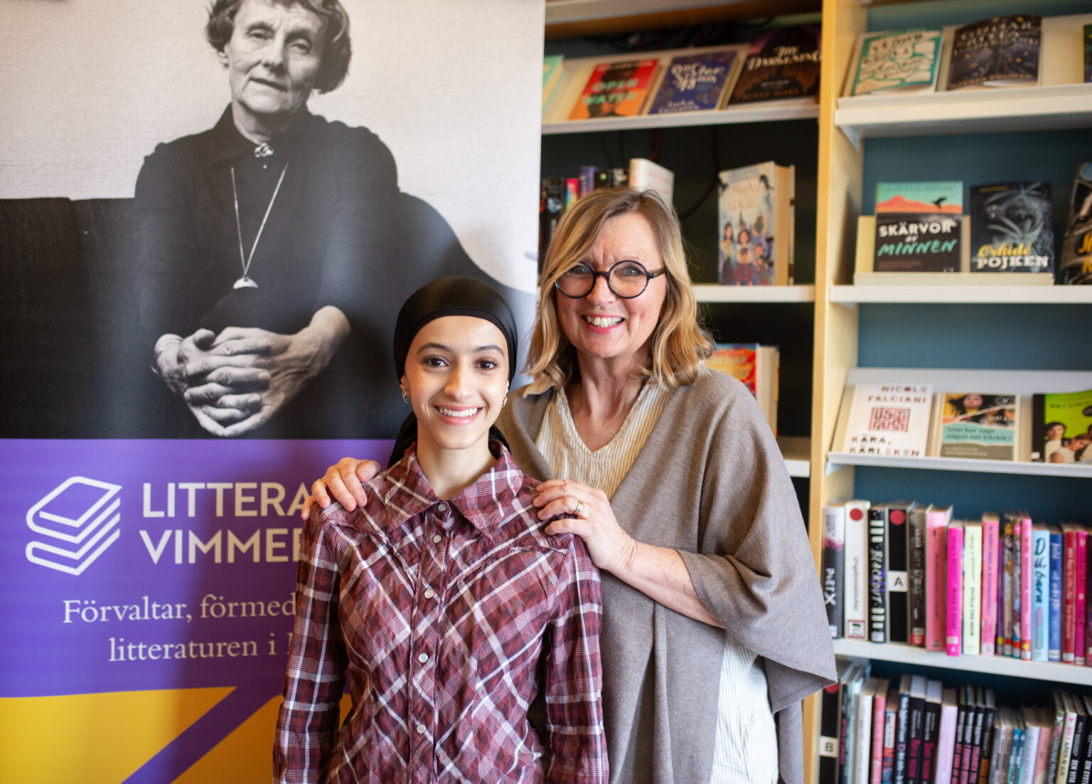 Amena Alsameai och Anna Mellergård