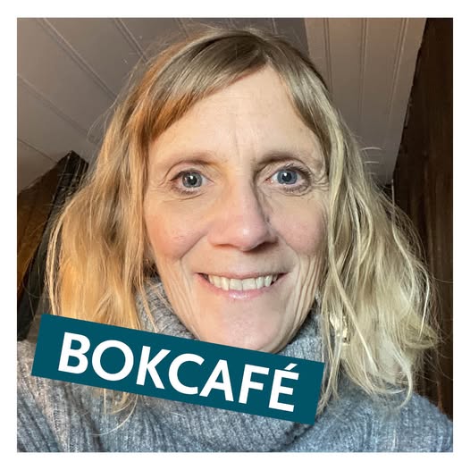 Malin Albertsson och texten Bokcafé