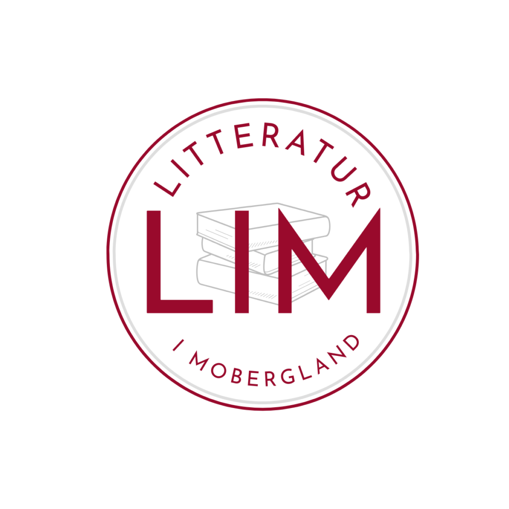 Logotyp för Litteratur i Mobergland, bokstäverna LIM i en cirkel.